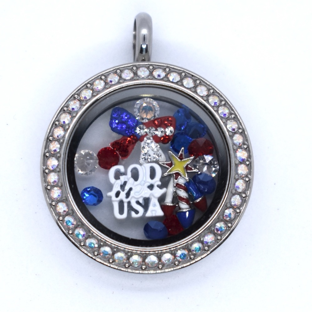 Origami Owl Fourth of July Medium Locket